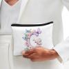 Wdktrgetd Exquisite Makeup Bag for Purse for Women Satisfy Daily Travel Large Capacity Cosmetic Bag Anti-folding Wash Bag Women Customized Cosmetic Bag BLACK G view 4