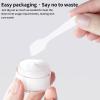 12 Pcs 15ml/0.5oz Small Travel Containers, 4 Pcs Makeup Spatula, Clear Plastic Cosmetic Jar Refillable Roun for Lotion Cream Products Sample Bottles, Plastic with Screw on Lid Container (green) view 2