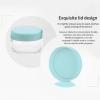 12 Pcs 15ml/0.5oz Small Travel Containers, 4 Pcs Makeup Spatula, Clear Plastic Cosmetic Jar Refillable Roun for Lotion Cream Products Sample Bottles, Plastic with Screw on Lid Container (green) view 4