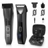Manscape 4-in-1 Men's Body & Beard Trimmer - Groin, Pubic, and Ball Hair Shaver with No-Nick Technology, 20-Length Adjustable Beard Styler, Nose Trimmer, IPX7 Waterproof, LED Display, Travel Case view 1
