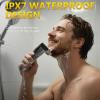 Manscape 4-in-1 Men's Body & Beard Trimmer - Groin, Pubic, and Ball Hair Shaver with No-Nick Technology, 20-Length Adjustable Beard Styler, Nose Trimmer, IPX7 Waterproof, LED Display, Travel Case view 4