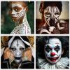 YBUETE White Cream Face Body Painting Foundation, Professional Waterproof Oil Based White Face Paint For Halloween SFX Skeleton Ghost Zombie Clown Cosplay Makeup Face Paint for Adult Costume Party view 4