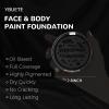 YBUETE Black Cream Face Body Painting Foundation, Professional Waterproof Oil Based Black Face Paint for Halloween SFX Skeleton Joker Zombie Vampire Cosplay Makeup Adult Cosplay Costume Party view 3