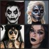YBUETE Black Cream Face Body Painting Foundation, Professional Waterproof Oil Based Black Face Paint for Halloween SFX Skeleton Joker Zombie Vampire Cosplay Makeup Adult Cosplay Costume Party view 4