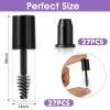 27PCS Empty Mascara Tube and Wand for Castor Oil, 3ML Mini Mascara Tube and Rubber Liners, Refillable Clear Bottles, DIY Cosmetics for Home and Travel Use view 2