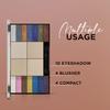 Pretty Eye Eyeshadow Palette Pigmented Colors | Long Wearing And Easily Blendable Eye Makeup Palette | Multicolor - 35Gm | Shimmery & Glitter Finish (Skin) view 3