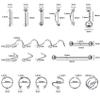 TKKUY 131PCS Piercing Kit for all Body Piercings Stainless Steel Piercing Jewelry with 12G 14G 16G 20G Piercing Needles and Tools for Nose Septum Belly Button Lip Ear Tongue Cartilage Eyebrow Tragus view 2
