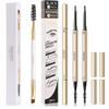 Docolor Eyebrow Brush Duo Eyebrow Spoolie and Eyebrow Pen Makeup Micro Brow Pencil Definer Eyebrow Pencil view 1