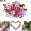 100-Piece Cute Hair Ties, No Crease Elastic Bands For Girls, Tiny Ponytail Holders For Kids view 4