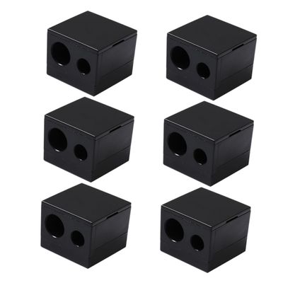 MUSISALY 6Pcs Eyebrow Pencil Sharpener Dual Makeup Tools for Precision Convenience for Professionals Students Material No Chipping for Home