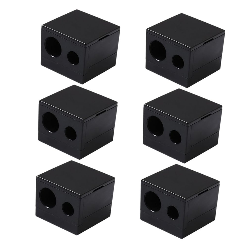 MUSISALY 6Pcs Eyebrow Pencil Sharpener Dual Makeup Tools for Precision Convenience for Professionals Students Material No Chipping for Home