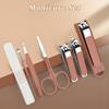 7-Pcs Professional Nail Clipper Set - Stainless Steel Manicure Kit with Nail File, Nose Hair Scissors - Portable Toenail Clippers for Travel, Home and Care view 2