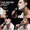 DSP Electric Shavers for Men, IPX6 Waterproof, Type-C, Rechargeable Shaver, 4-Blade Cutting System, Electric Foil Shaver, Travel Lock (Black) view 3