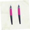 OATIPHO 2pcs Stainless Steel Eyebrow Tweezers Plating Precision Eyebrow Clamp for Shaping and Trimming Compact Beauty Tool for Makeup Bags view 3