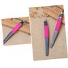 OATIPHO 2pcs Stainless Steel Eyebrow Tweezers Plating Precision Eyebrow Clamp for Shaping and Trimming Compact Beauty Tool for Makeup Bags view 4