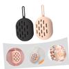 Healvian 2Pcs Silicone Makeup Sponge Holder Breathable Design Portable Cosmetic Puff Container for Travel and Outdoor Use for Beauty Sponges and Makeup Brushes view 4