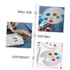 DOITOOL 1 Set Acrylic Makeup Mixing Palette Portable Foundation Blending Plate with Spatula for Easy Eyeshadow Pigment Mixing for Makeup Artists and Enthusiasts view 2