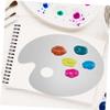DOITOOL 1 Set Acrylic Makeup Mixing Palette Portable Foundation Blending Plate with Spatula for Easy Eyeshadow Pigment Mixing for Makeup Artists and Enthusiasts view 3