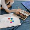 DOITOOL 1 Set Acrylic Makeup Mixing Palette Portable Foundation Blending Plate with Spatula for Easy Eyeshadow Pigment Mixing for Makeup Artists and Enthusiasts view 4