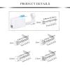 AVYRING Nose Piercing Kit - 2 Packs Silver Self Piercing Gun with Nose Rings & Studs, Hypoallergenic Steel Tools at Home Disposable Safety Nose Piercing Gun Kit view 2