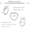 AVYRING Nose Piercing Kit - 2 Packs Silver Self Piercing Gun with Nose Rings & Studs, Hypoallergenic Steel Tools at Home Disposable Safety Nose Piercing Gun Kit view 3