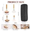 Fan Brush Makeup, Esthetician Fluffy Facial Brushes, Facials Supplies For Estheticians,4pcs Brochas Para Faciales Spa, With 1 Black Brush Bag, For Loose Powder Highlighting Blush view 2