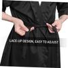 CATIEBYE Black SPA Salon Gown Multi-Function Hairdressing Robe for Beauty Center and Daily Use Lightweight Fabric for Comfortable Wear view 3
