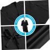 CATIEBYE Black SPA Salon Gown Multi-Function Hairdressing Robe for Beauty Center and Daily Use Lightweight Fabric for Comfortable Wear view 4