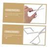 GALPADA 10pcs Stainless Steel Nose Hair Scissors Facial Grooming Tools for Men and Women Portable Trimming Scissors for Eyebrows Nose and Ear Hair Lightweight and Easy to Use view 3