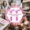 Fafortune Women's Disposable Razors Individually Wrapped Twin Blade,Disposable Razors Women Bulk with Clear Safety Cap for Men Women Camping Traveling Home Bathing Hotel (pink, pack of 200) view 3