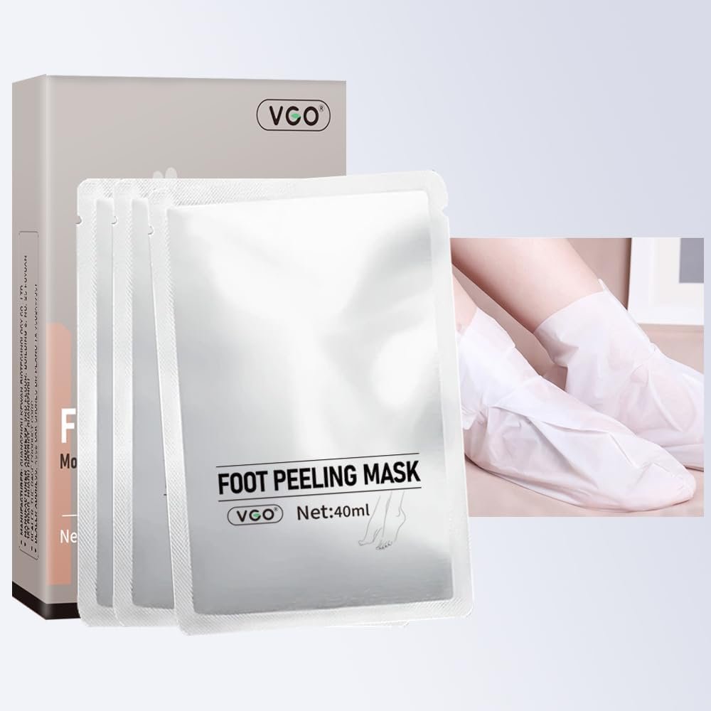 15Min Foot Peeling Mask(3 Pairs), Lactic Acid Based Foot Peel Mask for Dry Cracked Feet,Exfoliating Peel Mask,Moisturizing to Remove Dead Skin, Callus Remover for Feet (Men & Women)