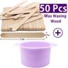 14 oz Silicone Wax pot Liner, Silicone Wax Bowl Warmer liner, Non-Stick Melt Pot Replacement, Reusable Melt Liner with 56 Pcs Waxing Sticks view 3