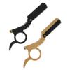 ERINGOGO Manual Straight Razor 2pcs Set Traditional Barber Finger Razor for Men Precision Beard Shaver without Cutting Blade for Grooming and Shaving view 1