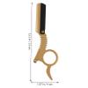 ERINGOGO Manual Straight Razor 2pcs Set Traditional Barber Finger Razor for Men Precision Beard Shaver without Cutting Blade for Grooming and Shaving view 2