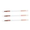 EPIGEIST 3Pcs Dual End Heart Shaped Silicone Eyeshadow Brush for Women Versatile Eye Makeup Tool Smooth Surface Compact Durable and Easy to Use for Blending view 1