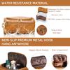 Amesuspes Men's Customizable Hanging Toiletry bag for man Dopp Kit Bag for Travel, Wedding Groomsmen Gifts, Father's DayChristmas Birthday Presents for Dad, Husband, GrandpaLover (Light Brown) view 4