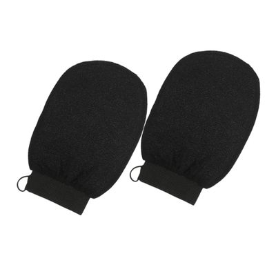BAZEITFLOW 2pcs Exfoliating Gloves for Body Scrubbing Gentle Spa Mitts for Smooth Skin Dead Skin Remover Comfortable Bathing for All Types