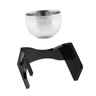 DEARMAMY 1 Set Shaving Brush Stand Beard Brush Holder with Soap Bowl Convenient Storage for Daily Use present for Mens Grooming