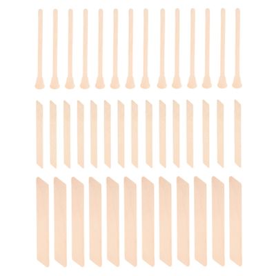 NIYANGLE 150pcs Irregular Wax Applicator Sticks for Hair Removal Lightweight Waxing Wands Versatile Tools for Body and Face for Lotion Application