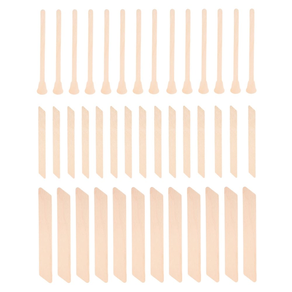 NIYANGLE 150pcs Irregular Wax Applicator Sticks for Hair Removal Lightweight Waxing Wands Versatile Tools for Body and Face for Lotion Application