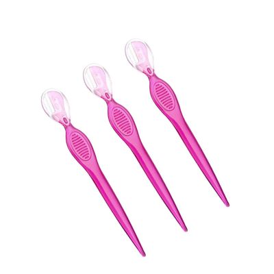 EPIGEIST 3Pcs Eyebrow Razors Stainless Steel Eyebrow Trimmers with Non Slip Grip Delicate Beauty Makeup Tools for Women and Travel Friendly and Easy to Clean