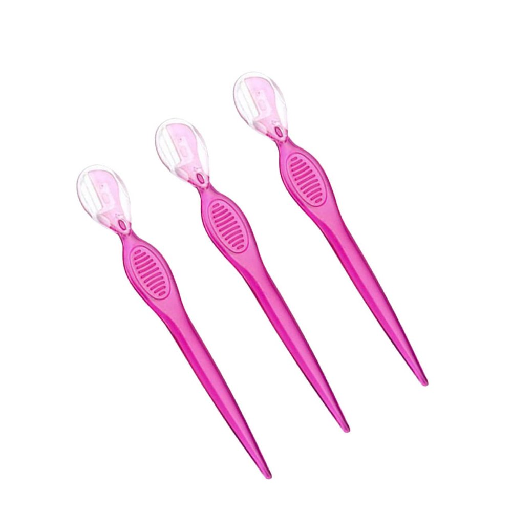 EPIGEIST 3Pcs Eyebrow Razors Stainless Steel Eyebrow Trimmers with Non Slip Grip Delicate Beauty Makeup Tools for Women and Travel Friendly and Easy to Clean