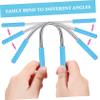 FOMIYES 4pcs Facial Hair Remover Set Spring Razor Eyebrow Shaper Hair Trimmer for Face Chin Cheeks Neck Easy to Use view 4