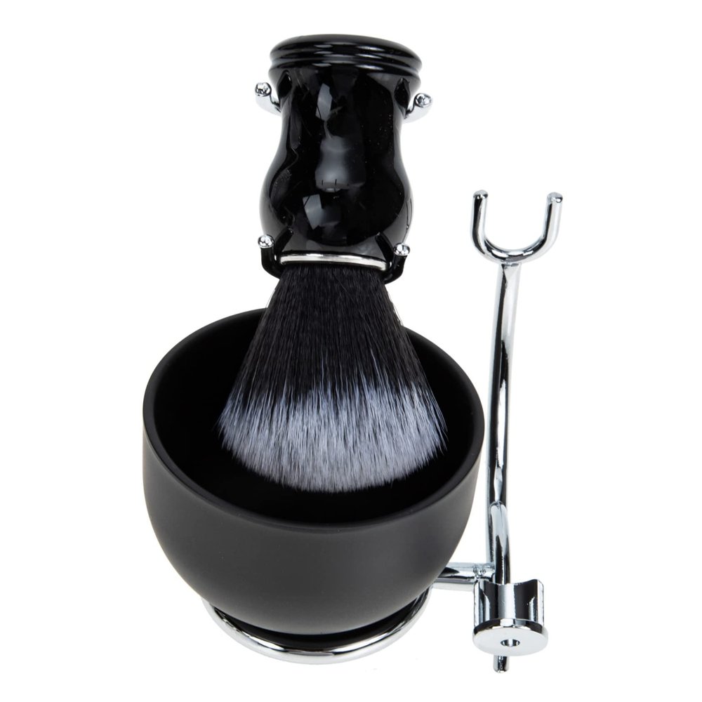 DEARMAMY Ergonomic Shaving Brush for Men Shaving Kit Bowl Beard Brush Men's Skin Care Lather Maker