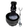 DEARMAMY Ergonomic Shaving Brush for Men Shaving Kit Bowl Beard Brush Men's Skin Care Lather Maker view 1