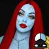 White Black Light Blue Face Body Paint with Applicator, Oil Based Face Painting Kit for Halloween Dead Bride, Blue Alien, Scary Makeup, Cosplay, Costume, SFX Special Effect and Theme Parties view 2