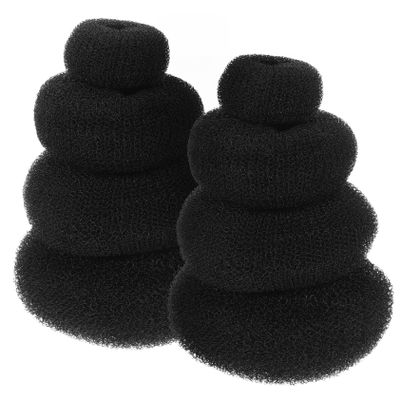 ARTSEWPLY 8pcs Reusable Hair Bun Makers Small Bun Donut for Women Effortless Maker for Long Hair French Twist Shaper Portable Hairstyle Tool