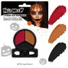 Black Red Orange Face Body Paint with Applicator, Face Painting Kit for Halloween Makeup, Pumpkin, Tiger Costume, Cosplay,Theme Parties, Dress Up - Compact & Portable view 1