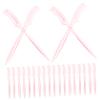 ELAYARD 100pcs Mini Eyelash and Eyebrow Comb Set Single-Sided Eyelash Brushes for Makeup Application for Personal Use Random Color view 1