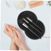 DECORNIJIA Makeup Brush Cleaner Pad Silicone Cleaning Mat for Makeup Brushes Convenient Practical Tool for Home Use Suitable for Women Excellent Cleaning Performance for Eyeshadow view 2